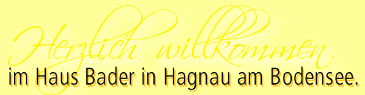 Herzlich willkommen in Hagnau!